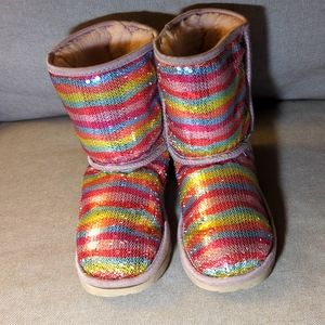 Rainbow stopped UGG kids classic short boot